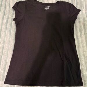 Tahari Classic Black Short Sleeve Tee
